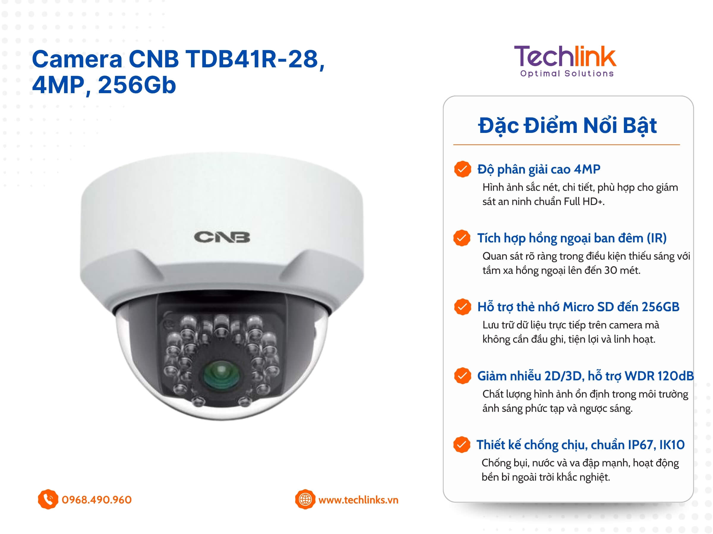 Image hình ảnh hình ảnh hình ảnh Lưu Hồng Quân - Camera CNB TDB41R-28, 4MP, 256Gb - Giá tốt 2025