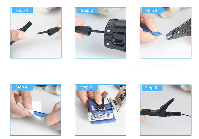 Các bước bấm dây cáp quang