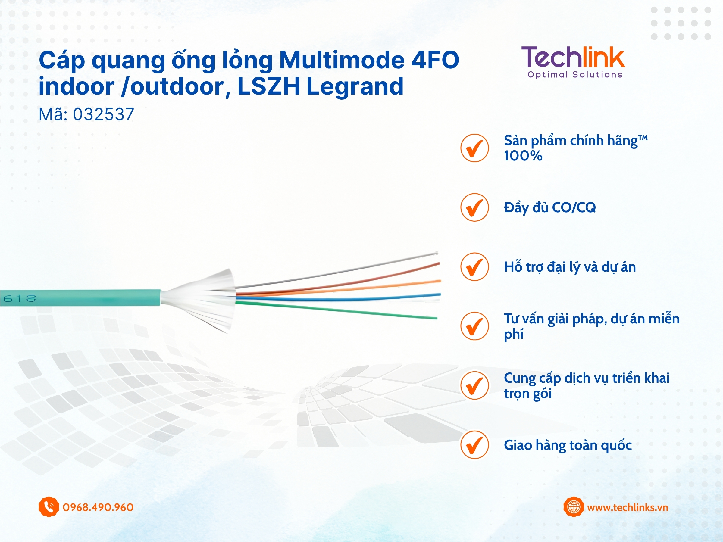 Cáp quang 4FO ống lỏng Multimode