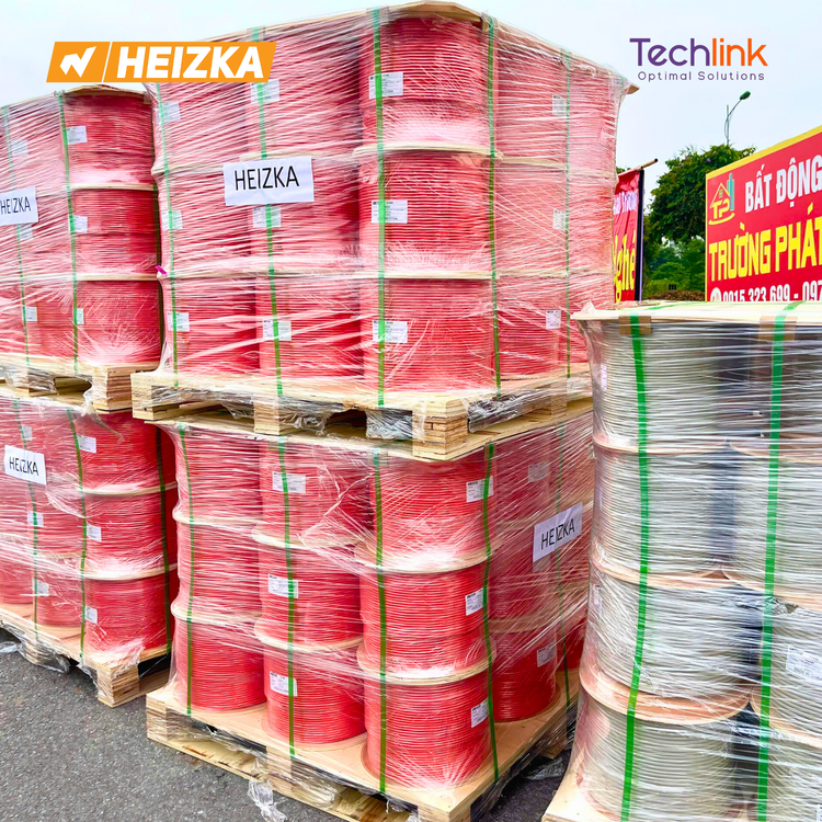 Cáp tín hiệu chống cháy 18AWG Heizka 2x1.0mm LSZH, HER10U2LZ