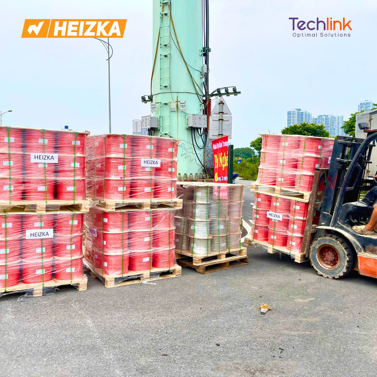 Cáp chống cháy chống nhiễu Heizka 16AWG tại công trình